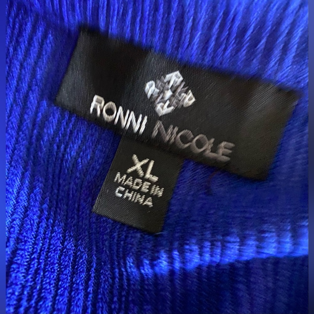 Ronni Nicole Blue Dress Size XL NWT - Picture 6 of 9